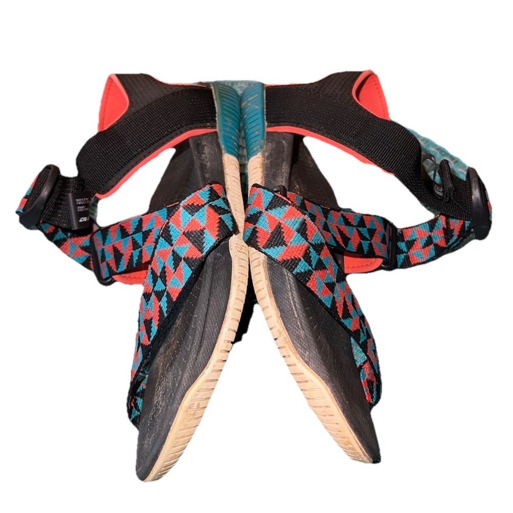 Chaco Women's Size 7 Confluence Sandals Multi Teal Orange Hiking Sport Strappy - Picture 9 of 10